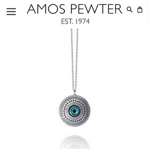Radiance necklace with Swarovski teal crystal